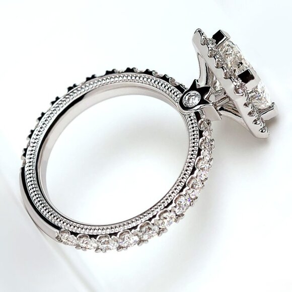 💍 Romantic Glitter Large Diamond Zircon Thin CZ Rings for Women, PD472 - Picture 4 of 12